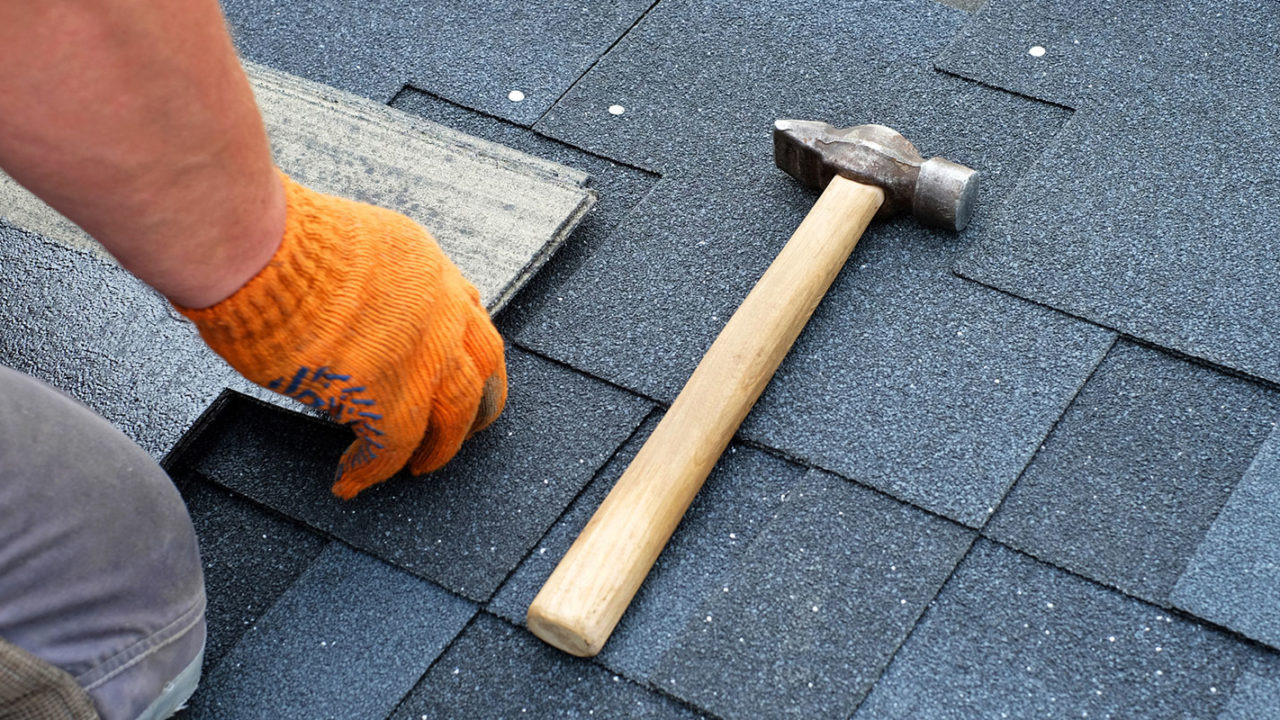 hammer and guy of roof replacing it before it sells