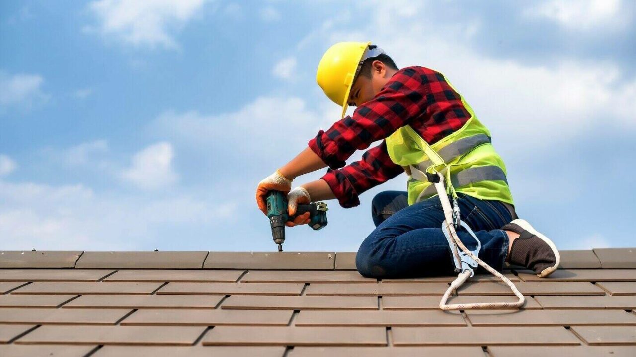 replacement of roof plates that have been used for a long time