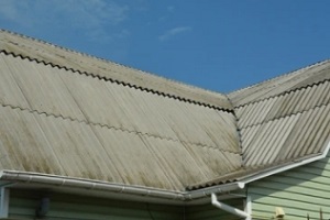 old siding on roof