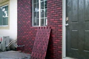 brick siding installation